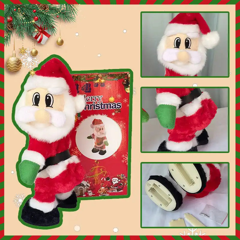 Christmas Gift Music Dancing Santa