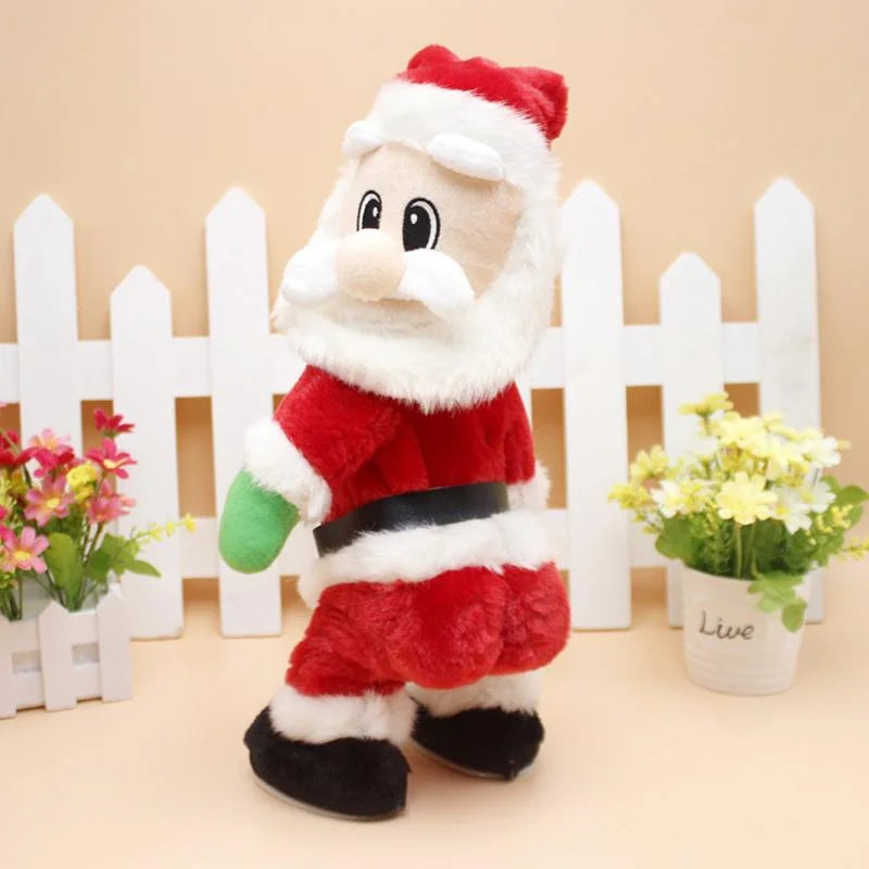 Christmas Gift Music Dancing Santa