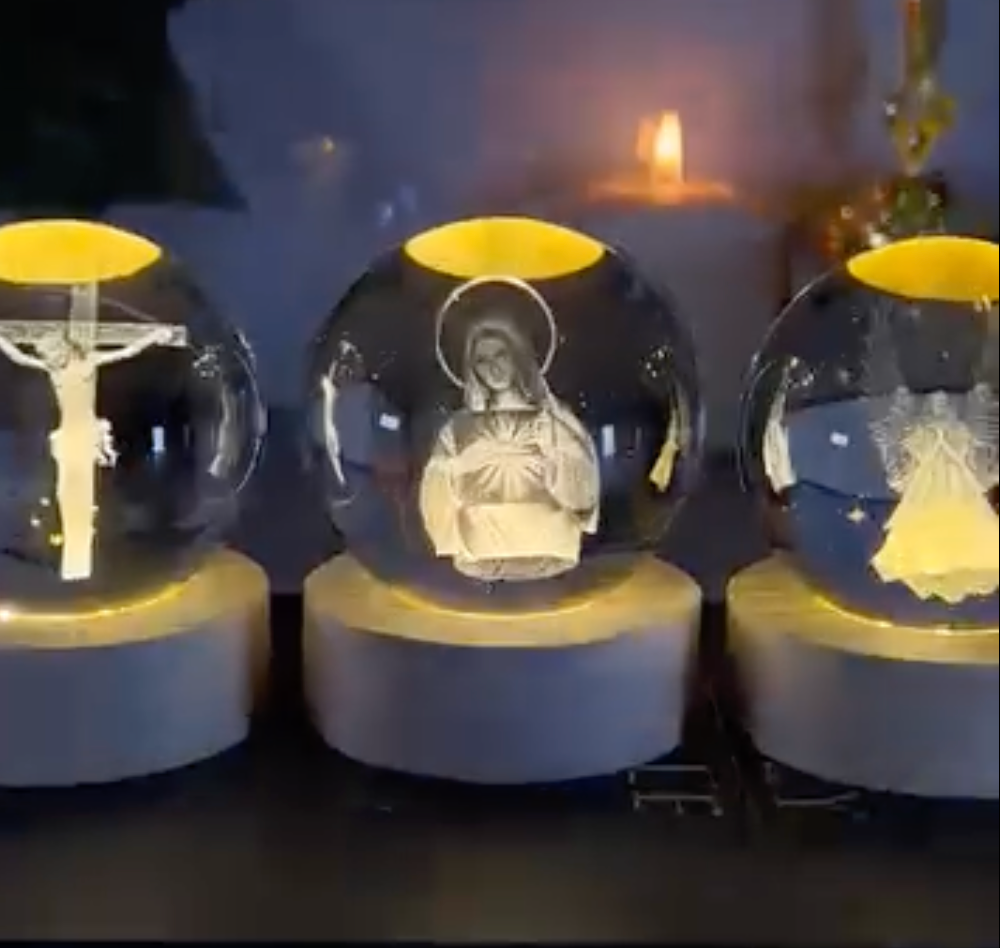Holy Sphere 3D Crystal Globe