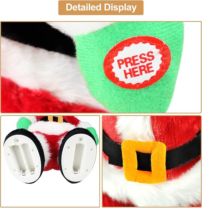 Christmas Gift Music Dancing Santa